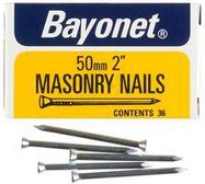 MASONRY NAILS ZINC PLATED, 50MM (PK36)