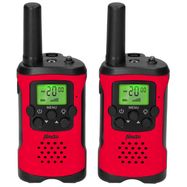 Set of 2 walkie talkies range up to 7 kilometers Red / Black
