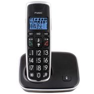 Senior DECT telephone with large keys and 1 handset black
