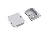 Silver x2 end cap for LINEA-IN20 TRIMLESS Profile with hole