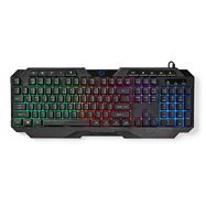 Wired Gaming Keyboard | USB Type-A | Membrane Keys | LED | QWERTY | US Layout | USB Powered | Power cable length: 1.30 m | Multimedia