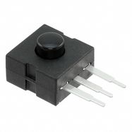 Mygtukas ON-OFF-ON fiks, 3k, 1A/30VDC, 12x12x6.8mm SPDT juodas