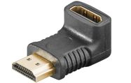 Адаптер, разъем HDMI - штекер HDMI, изогнутый на 270°