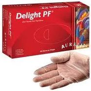 VINYL GLOVES, POWDER FREE, CLR, M, PK100