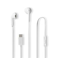 Wired Earphones | USB-C™ | Cable length: 1.20 m | Built-in microphone | Volume control | White
