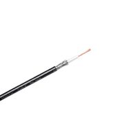 Coaxial cable H155, 50om, solid Cu, Ø5.4mm, PE, black