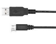 Кабель USB A - microUSB B с удлиненным штекером microUSB (8 мм) 1м