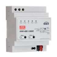 Блок питания KNX EIB на DIN-рейку со встроенным дросселем; Выход 30Vdc  при 1,28А, с функцией диагностики, MEAN WELL