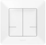 Surface 2-gang wireless switch Valena Life Legrand 752187 (white)