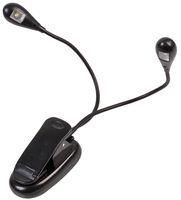 FLEXIBLE DUAL LED SPOTLIGHT, CLIP ON