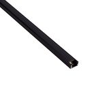 Aluminum profile with black cover for LED strip, black, surface LINE MINI 3m