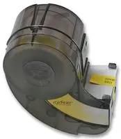 TAPE, BLACK ON YELLOW, 9.14MX12.7MM