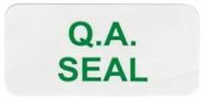PRE PRINTED LABEL, VINYL, QA SEAL, PK55
