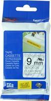 TAPE, BLACK ON CLEAR, 9MM