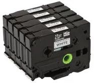 TAPE 12MM HG LAM HGE231V5 BLK ON WHT