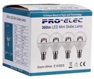 LED LAMP, CLEAR GLOBE, 3000K, 320LM, 30W