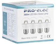 LED LAMP, CLEAR GLOBE, 3000K, 320LM, 30W