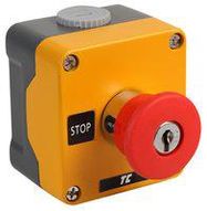 EMERGENCY STOP STATION, METAL, KEY