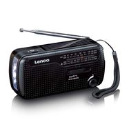 Portable Emergency Multifunctional Rechargeable FM/SW Radio, Black