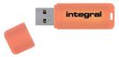 USB 3.0 FLASH DRIVE NEON 32GB ORANGE
