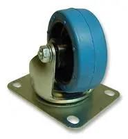 SWIVEL RUBBER CASTOR 75MM