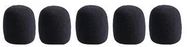 MICROPHONE FOAM WINDSHIELD, BLACK, 5PK