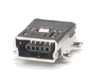 Lizdas Mini-USB B SMD