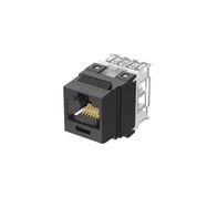 Lizdas panelinis RJ45 CAT6 UTP, juodas