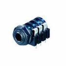 Stereo Connector 6.35 mm Female Black