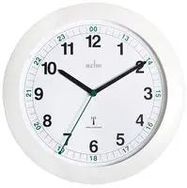 CLOCK MSF RC 25.5CM WHITE