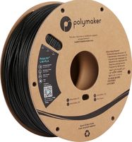 3D plastikas LW-PLA (porėtas išlengvinimui) juoda spalva 1.75mm 0.8kg PolyLite Polymaker