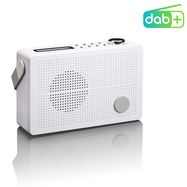 Portable DAB+/FM radio with alarm function White