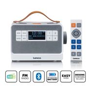 Portable FM/DAB+ radio with big buttons and "Easy Mode" function White