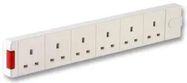 TRAILING SOCKET, 6WAY, WHITE