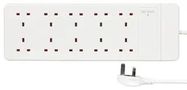 POWER STRIP, 10 OUTLET, 13A, 250V, 2M
