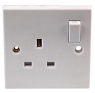 SOCKET SWITCHED, 1GANG, SP