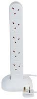 POWER OUTLET STRIP, 10 OUTLET, 2M, 250V