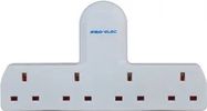 EXTENSION SKT, UK MAIN, 4 WAY, 250V, 13A