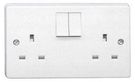 13A 2G SP SWITCHED SOCKET WHITE (PK50)