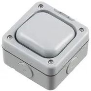 SWITCH, IP66, GREY, 10A, 1 GANG