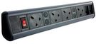 POWER OUTLET STRIP, 4 OUTLET, 230V