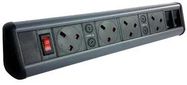 POWER OUTLET STRIP, 4 OUTLET, 230V