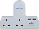 ADAPTOR TWO WAY WITH TWO USB PORTS