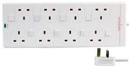 EXTENSION LEAD SURGE SWITCHED 8G WHT 5M