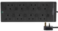 SWITCHED EXTENSION SKT, 8 OUTLET, 13A