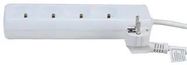 POWER STRIP, 4 OUTLET, 16A, 250V, 5M