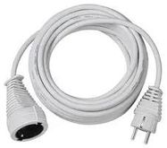 EXTENSION LEAD, SCHUKO, WHITE, 5M