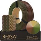 3D plastikas PLA tripusė žalia/ruda/smėlio (Army/kamufliažinė) 1.75mm 1kg refill pakuotė Rosa3D