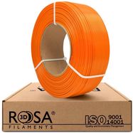 3D plastikas PLA oranžinė 1.75mm 1kg refill pakuotė Rosa3D