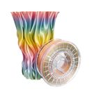 3D plastikas PLA blizgus įvairiaspalvis Rainbow 1.75mm 0.8kg Rosa3D